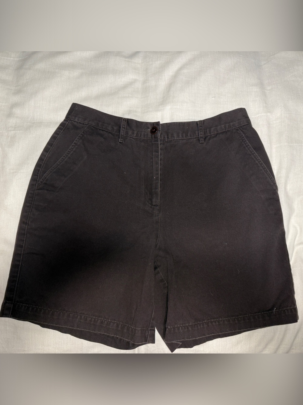 Vintage Y2K Ralph Lauren Brown Cotton Shorts with Green Label